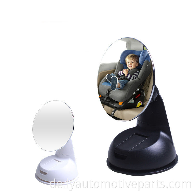 LED & Solar Saugnapfbecher auf Windschutzscheibe Babyauto View Mirror Mini Sicherheitsspiegel